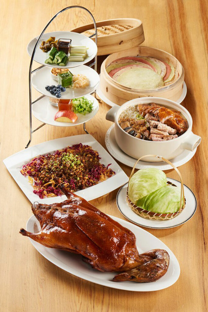 2020除夕年夜飯餐廳推薦,台北美福大飯店潮粵坊港潮餐廳明爐香烤片皮鴨三吃
