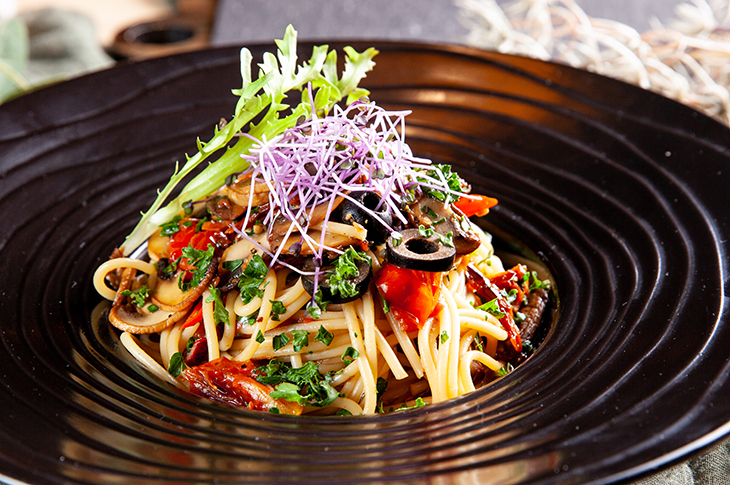 台北東區平價義大利麵推薦,SOUL R. VEGAN CAFÉ 靈魂餐廳辣味風乾番茄義大利麵