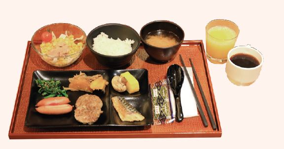 大阪親子住宿推薦，大阪難波光芒飯店早餐菜色