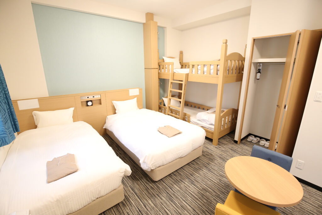 大阪親子住宿推薦，難波惠比壽飯店房型