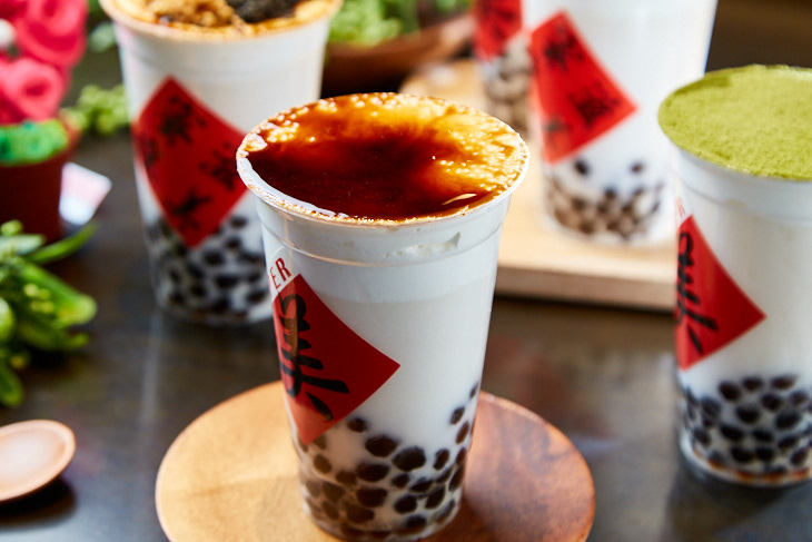 台中手搖飲料推薦，蜜滋麻美黑糖粉圓鮮奶