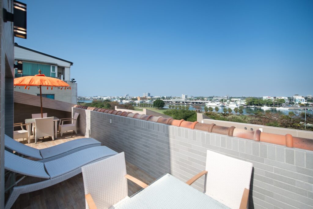 文青風台南民宿推薦，沐府海旅MOVE Resort&spa觀景台