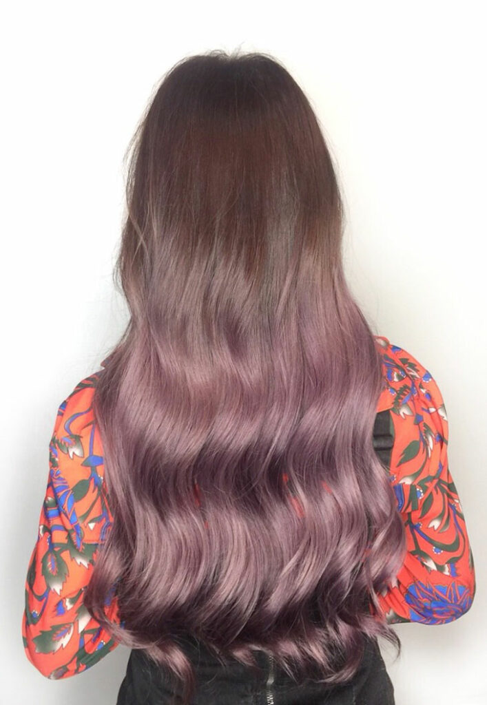 染髮髮廊推薦,御瑟Hair Salon乾燥玫瑰色染髮作品
