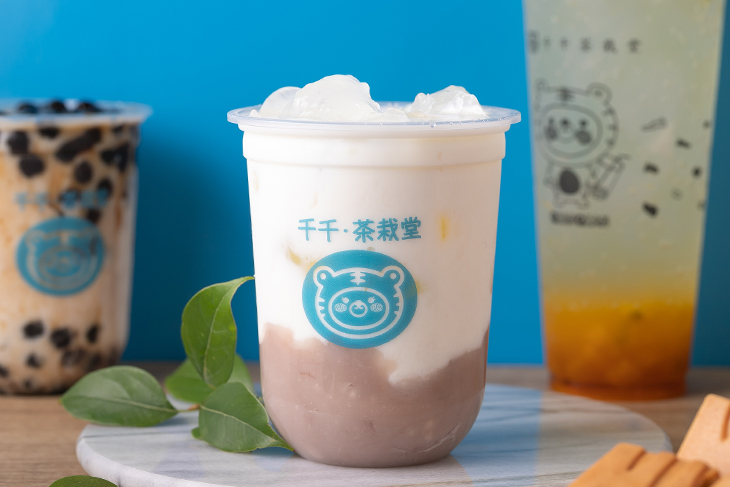 中壢美食好吃推薦,千千茶栽堂芋頭鮮奶