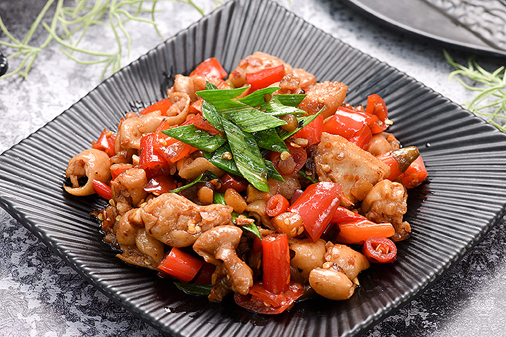  新竹城隍廟 美食推薦，康西桂林特色美食酸炒大腸