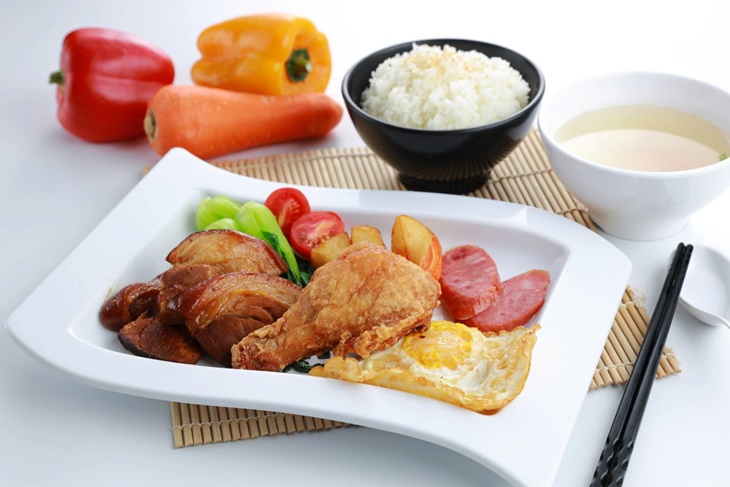 中壢美食好吃推薦,老Q焢肉焢肉雞腿雙拼飯