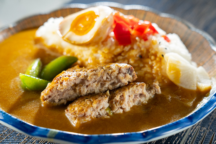 台中日本料理 推薦：捲捲咖哩漢堡排咖哩飯