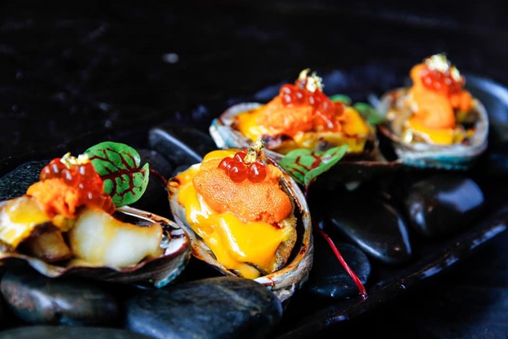 台北居酒屋 推薦：DOZO創作和食料理極上海膽鮭魚卵鮮鮑