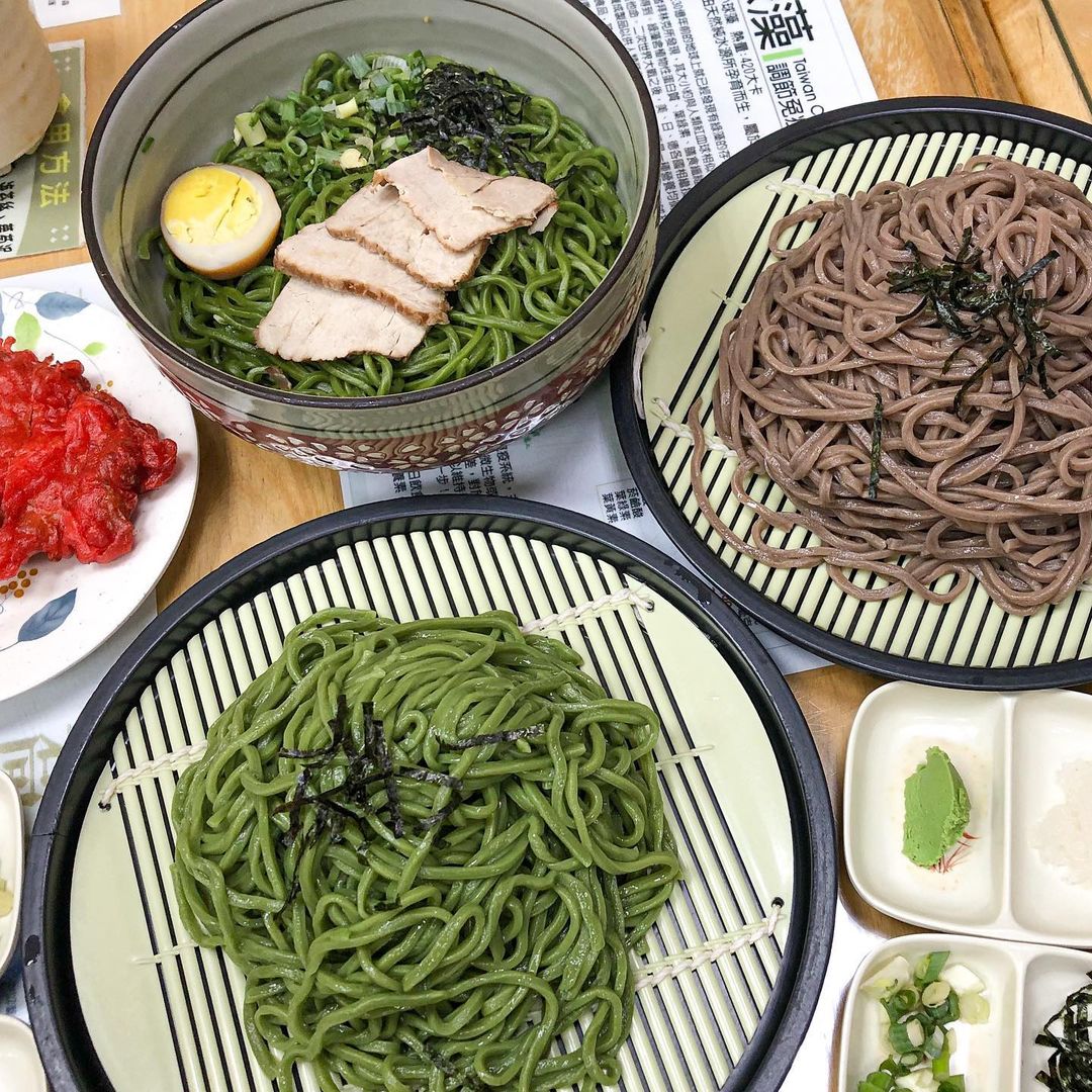 阿益蕎麥涼麵綠藻麵