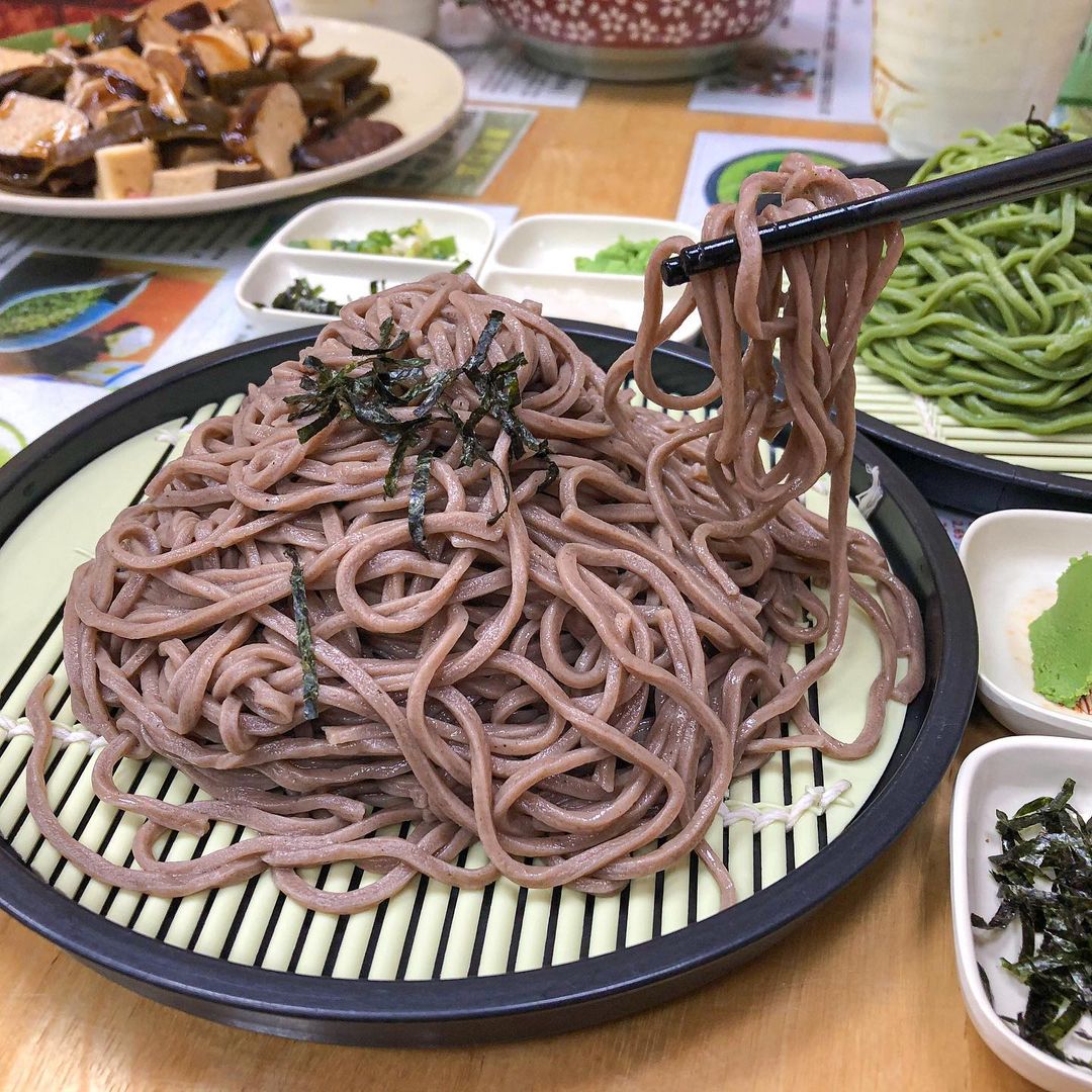 阿益蕎麥涼麵綠藻麵
