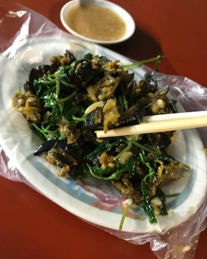 文化夜市炒螺肉