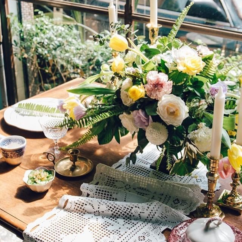 Green Wall Floral