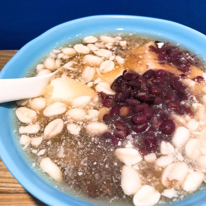 搗飛豆花 tofu pudding 豆漿＆糖水豆花