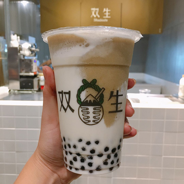 雙生綠豆沙牛奶