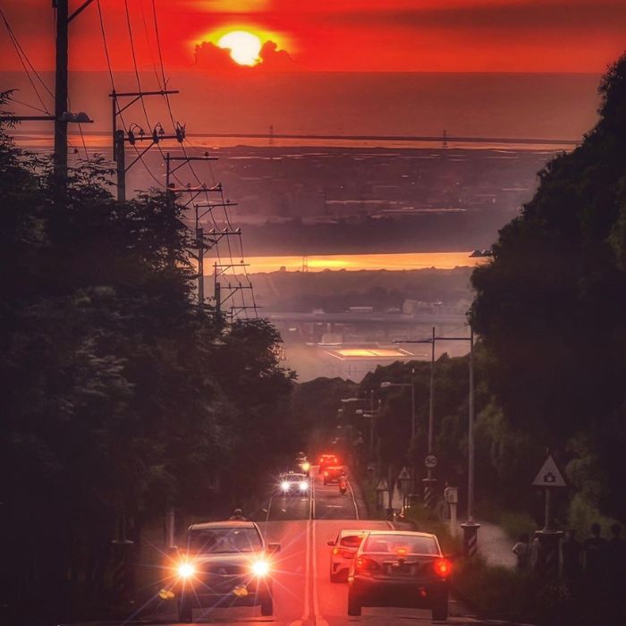 大肚藍色公路